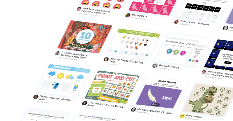 Community page poster with user projects