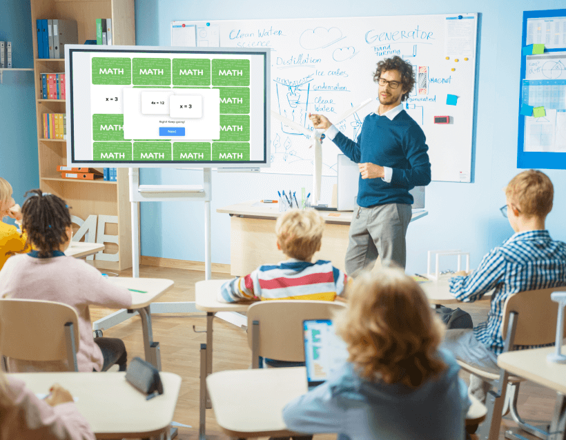 Classroom lesson using the game of Memory