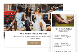 Example project and jump to the mechanics page "Тесты «Узнай себя»"