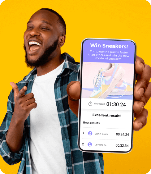 An example of a marketing game on the phone