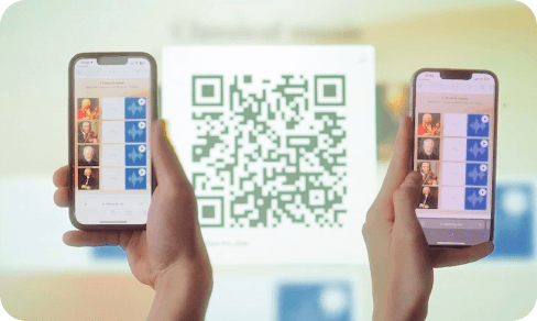 People are scanning the couar code